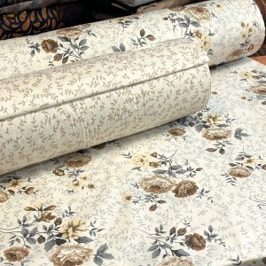 ملحفه کشدار تشک خوشخواب تخت و روبالشت چیچک قهوه ای - Image 2