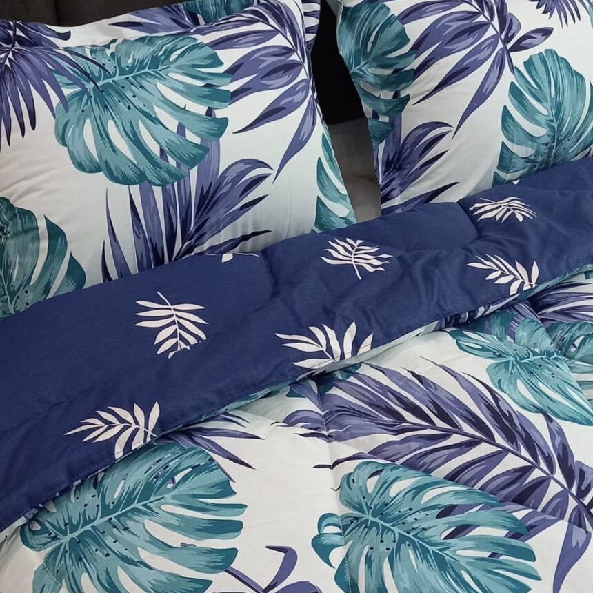 روتختی هاوایی آبی لحاف روتختی روتختی گلدار سبز