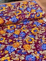 پارچه گلدار ضخیم سرخابی پارچه گلدار سرخابی بروجرد کتان کجراه بروجرد