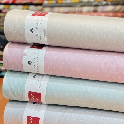 پارچه خالدار ترک ملحفه خالدار نخی ترک