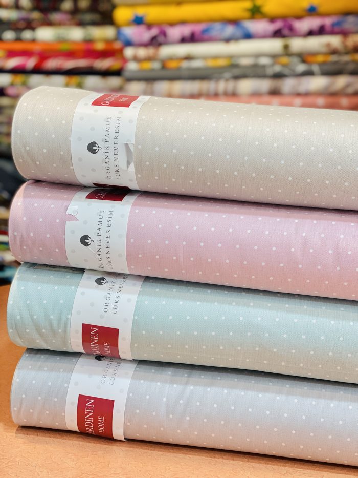 پارچه خالدار ترک ملحفه خالدار نخی ترک