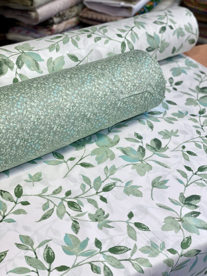 ملحفه گلدار سبز پارچه گلدار سبز روتختی سبز روتختی دونفره سبز ملحفه روتشک