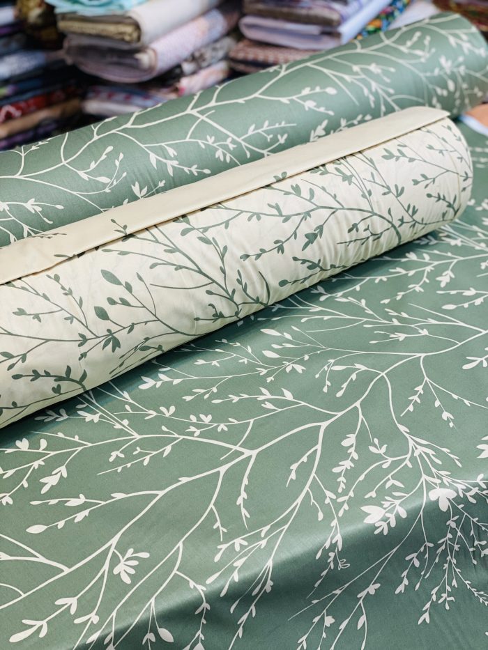 پارچه گلدار سبز جدید ملحفه روتشکی جدید ملحفه عروس