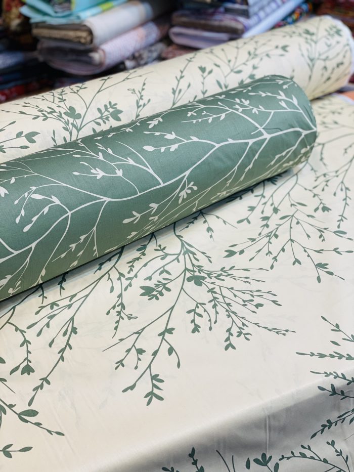 پارچه گلدار سبز جدید ملحفه روتشکی جدید ملحفه عروس