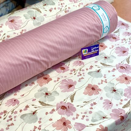 ملحفه گلدار صورتی ملجفه صورتی روتختی جدید صورتی گلدار روتشک عروس صورتی