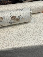 کلحفه گلدار کرم قهوه ای پارچه گلدار کرم قهوه ای پارچه گلدار جدید