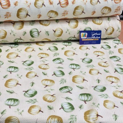 دستمال نخی آمارا طرح کدو دستمال تمام پنیه آمارا طرح گدو